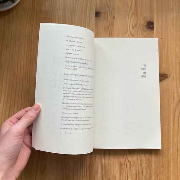 3 FOR $15 Go Figure Book by Rae Armantrout - Picture 3 of 4